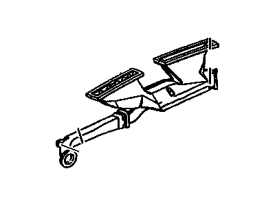 GM 25671205 Duct Assembly, Windshield Defroster Nozzle