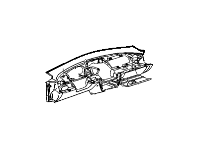 Chevrolet Cavalier Dash Panel Vent Portion Covers - 22602995