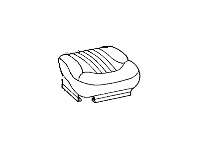 88982072 GM Passenger Seat Cushion Cover Graphite Illustration 1 of 1