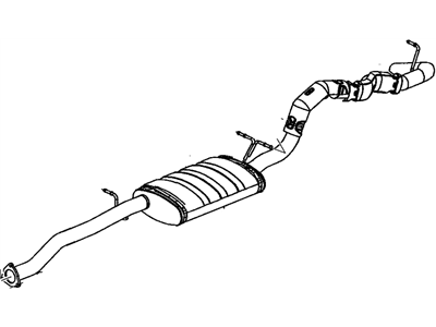 2002 GMC Sonoma Muffler - 15156873