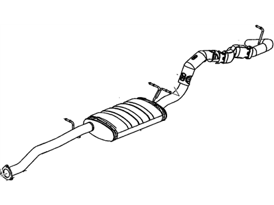 2001 Chevrolet S10 Exhaust Pipe - 15156873