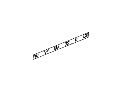 GM 25975559 Decal, Front Side Door Lower *Silver