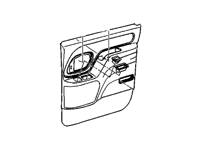 GM 15976058 Panel Assembly, Rear Side Door Trim *Neutral Medium
