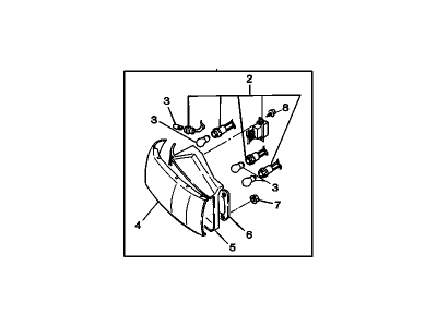 GM 94333312 Lamp,Tail