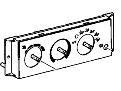 GM 89018242 Heater Control Assembly