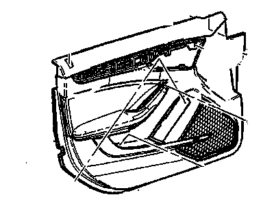 GM 20804991 Trim Assembly, Front Side Door *Light Tit/Ebony