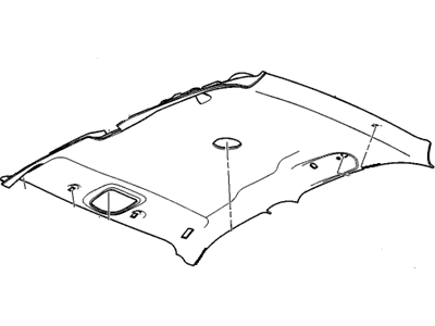 GM 15818518 Panel Assembly, Headlining Trim *Neutral L