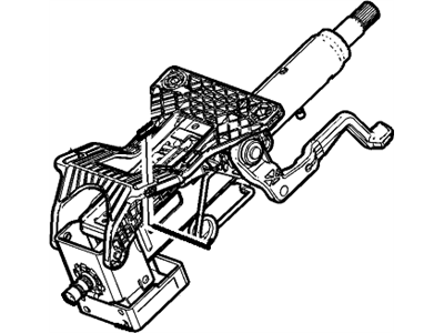 GM 13328667 Column Assembly, Steering (W/ Intake Steering Shift) *Jet Black