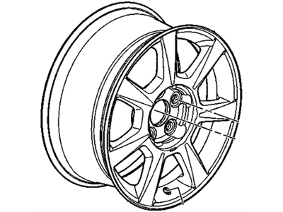 GM 9596618 Wheel, 17X8.0 X48 Aluminum