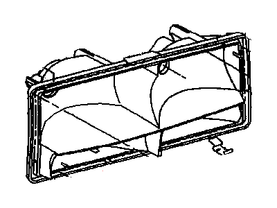 GM 16521893 Lens,Front Headlamp (W/Housing)