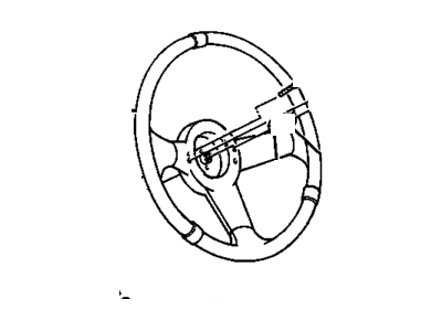 1989 Buick Skylark Steering Wheel - 17997437