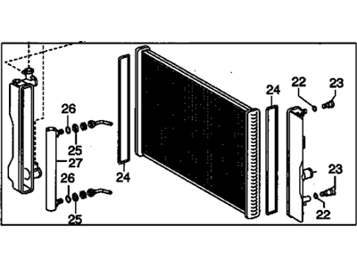 Pontiac Vibe Radiator - 19205591