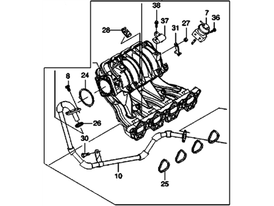 Chevrolet Aveo Intake Manifold - 96946197