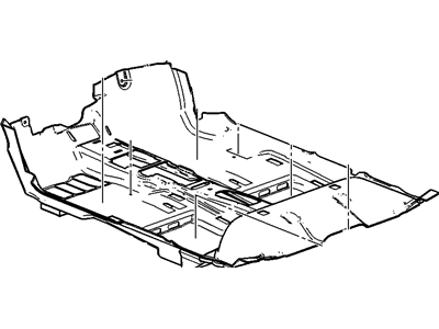 GM 23479284 Carpet Assembly, Front Floor Panel *Cocoa