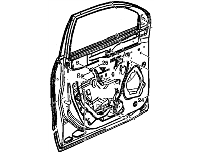 GM 20792548 Door Assembly, Front Side