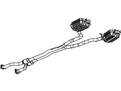 GM 22882842 Exhaust Muffler Assembly (W/ Resonator, Exhaust & Tail Pipe