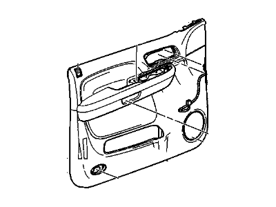 GM 25780089 Panel,Front Side Door Trim