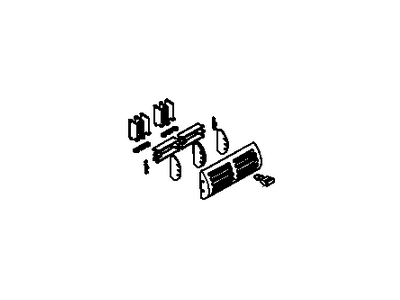 GM 12480338 Deflector,Front Floor Console Rear Air Outlet *Gray 12480338 GM Deflector,Front Floor Console Rear Air Outlet *Gray Illustration 1 of 1