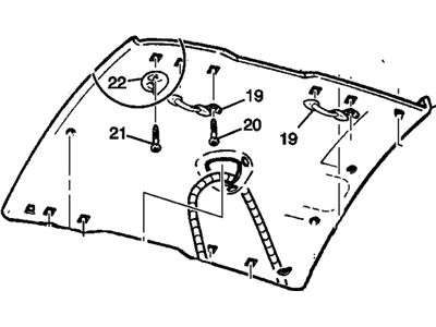 GM 22653548 Panel Assembly, Headlining Trim *Graphite