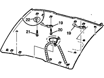 GM 22619699 Panel Assembly, Headlining Trim *Shale