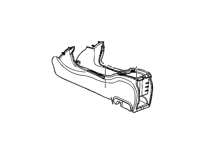 GM 25728501 Console Asm,Front Floor *Neutral Medium