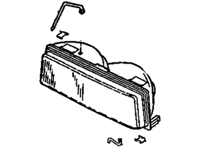 GM 16507757 Lens & Housing Asm (LH)