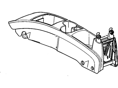 GM 15299368 Console Assembly, Front Floor *Light Cashmere