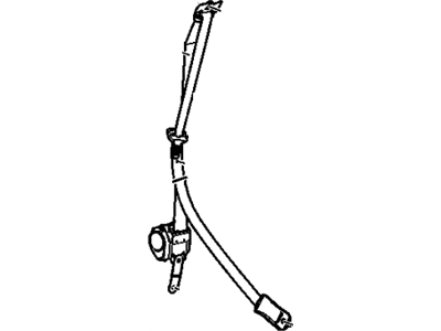 2007 Buick Allure Seat Belt - 89024268