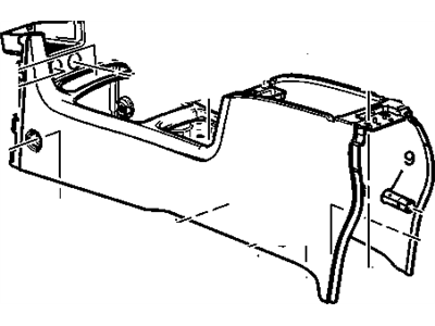 GM 10364975 Console Assembly, Front Floor