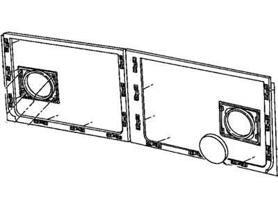 GM 15701568 Panel Assembly, Rear Door Trim *Blue