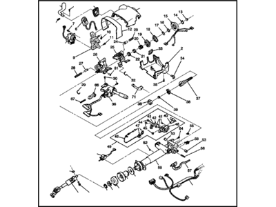 GM 15918417 Column Assembly, Steering *Gray Y