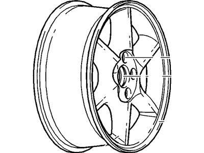 GM 9593646 Wheel Rim, 16X7 *Chrome