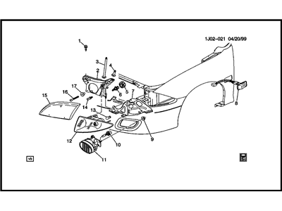 GM 22666740 Capsule/Headlamp/Fog Lamp Headlamp