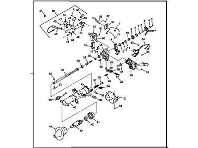 2003 Chevrolet Express Steering Column - 19152603
