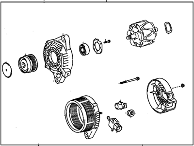 Pontiac Vibe Alternator - 19205245