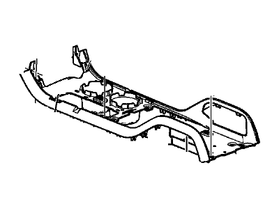 2015 Chevrolet Traverse Center Console Base - 22855002