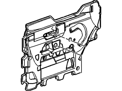 GM 20959638 Deflector Assembly, Front Side Door Water