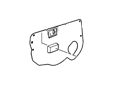 GM 10309675 Front Side Door Water Deflector Assembl 10309675 GM Front Side Door Water Deflector Assembl Illustration 1 of 1
