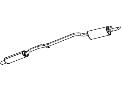 GM 15886961 Exhaust Muffler Assembly (W/ Catalytic Converter, Exhaust