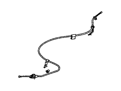 Pontiac Vibe Parking Brake Cable - 19184309