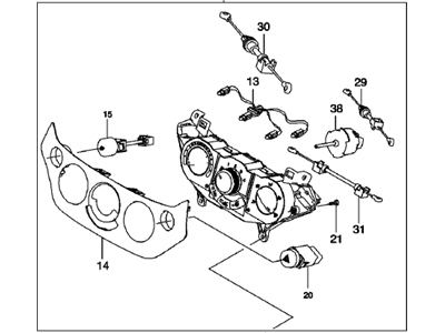 GM 96650502 Heater And Air Conditioner Blower Control Switch