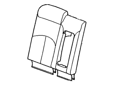 GM 88898783 COVER, Rear Seat Back