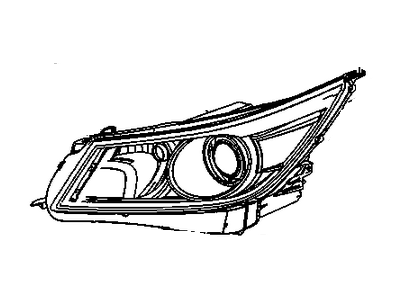 Buick Allure Headlight - 19351928