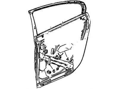 GM 23282696 Door Assembly, Rear Side (Rh)