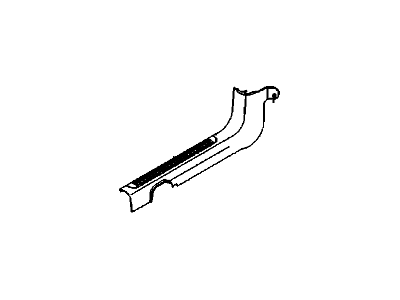 GM 96649830 Molding,Front Side Door Opening Lower *Charcl Anthr