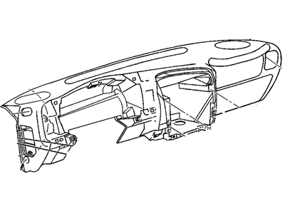 GM 15039737 Panel Assembly, Instrument *Pewter