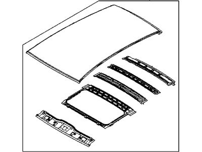 96533462 GM Roof Panel Illustration 1 of 1