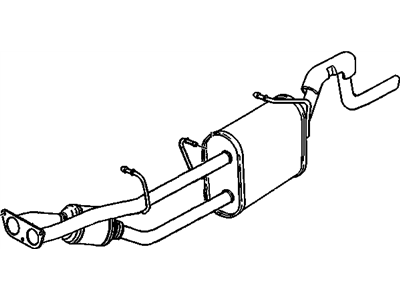 2002 Chevrolet C3500 Muffler - 15070542