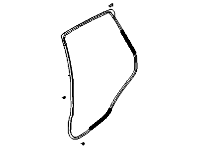 GM 96541714 Weatherstrip,Rear Side Door