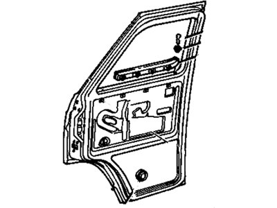 GM 15724983 Door Assembly, Front Side